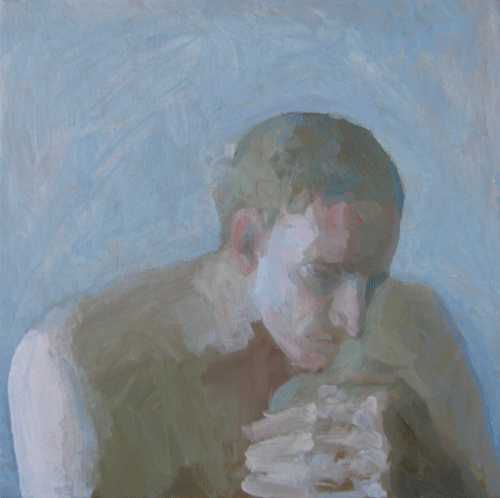 Man Holding Knee